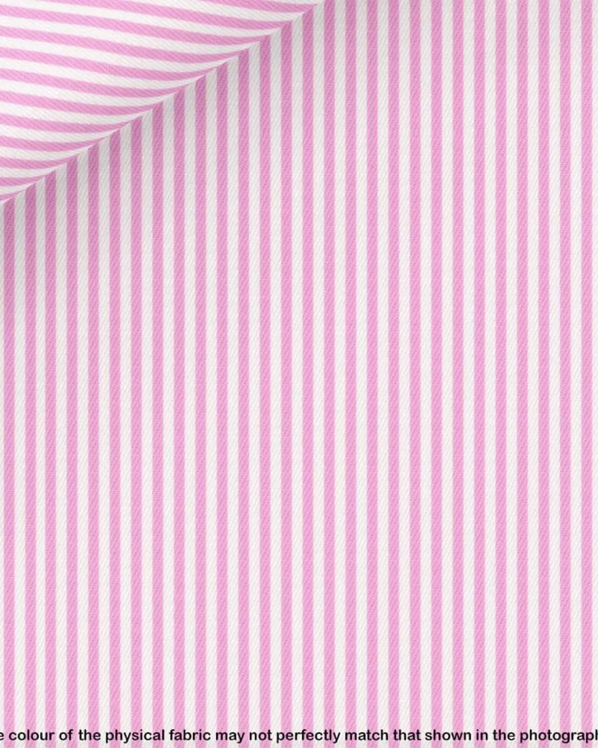 Thomas Mason Pink Stripe Twill custom dress shirt fabric — Panache Bespoke