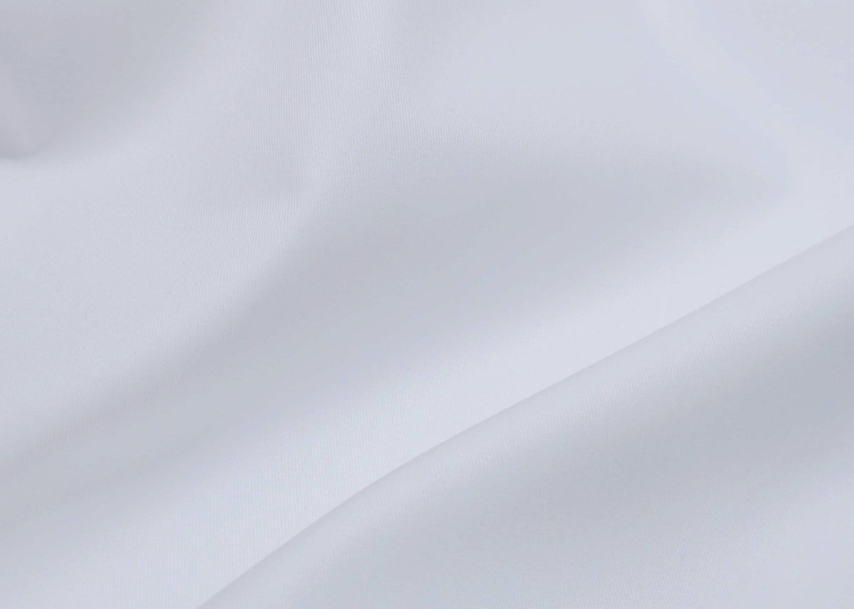 White Classic Twill Dress Shirt fabric for a custom shirt