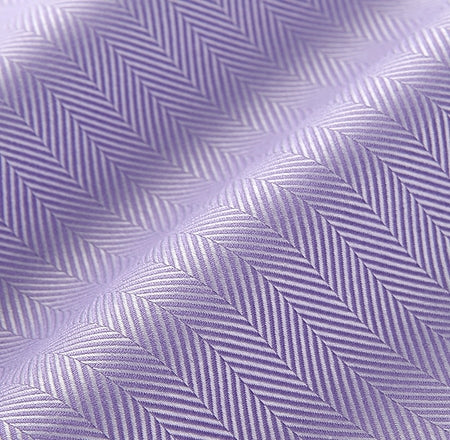 Lavender Royal Herringbone Dress Shirt fabric for a custom shirt