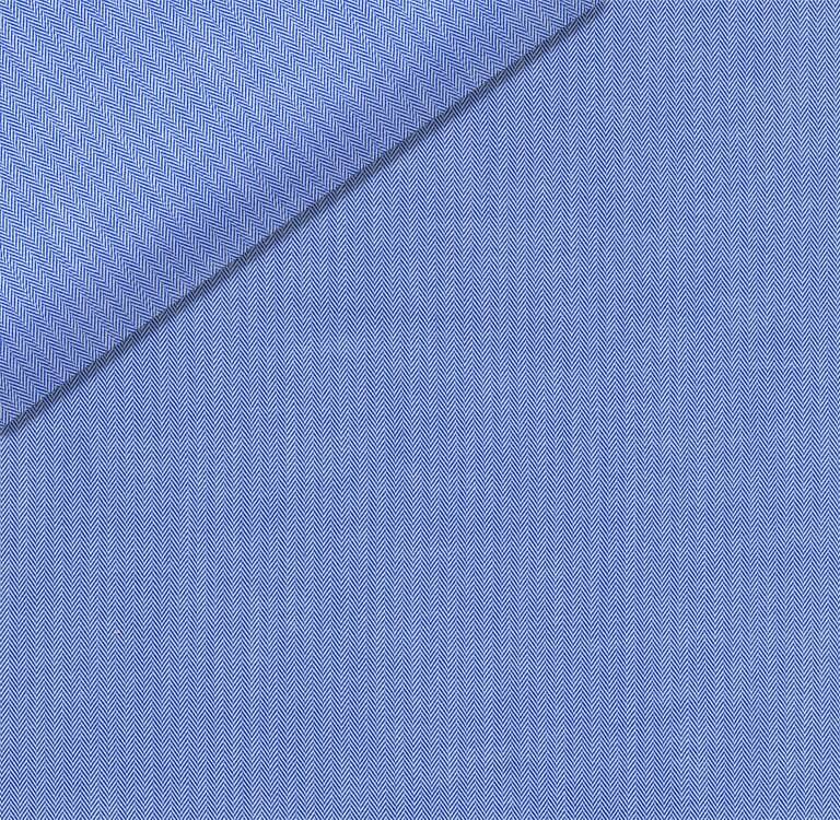 Light Blue Micro Herringbone Dress Shirt fabric for a custom shirt