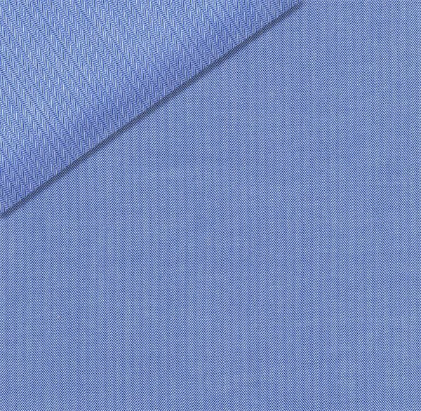 Light Blue Micro Herringbone Dress Shirt fabric for a custom shirt