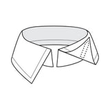 Sewn-in collar stays