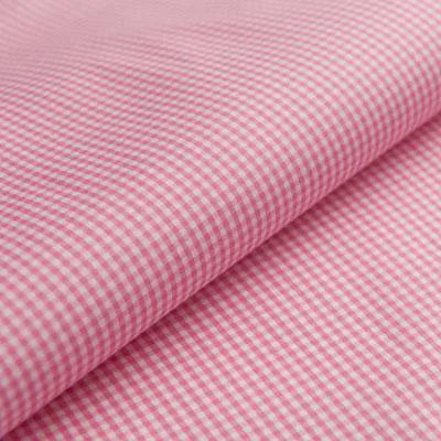 Pink Gingham Dress Shirt fabric for a custom shirt