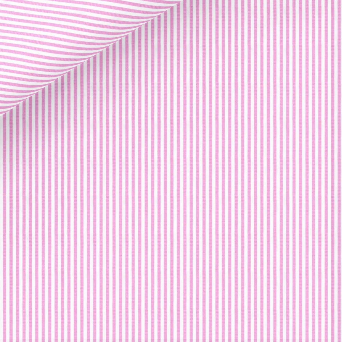 Pink and White Stripe Dress Shirt fabric for a custom shirt