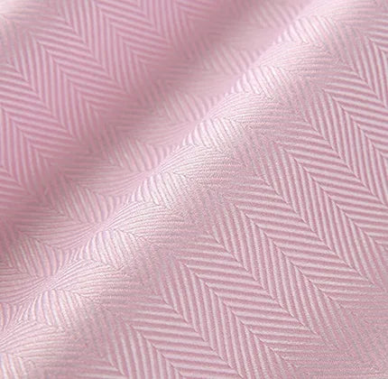 Light Pink Royal Herringbone Dress Shirt fabric for a custom shirt