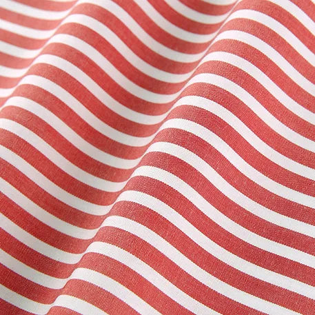 Red Stripe Dress Shirt fabric for a custom shirt