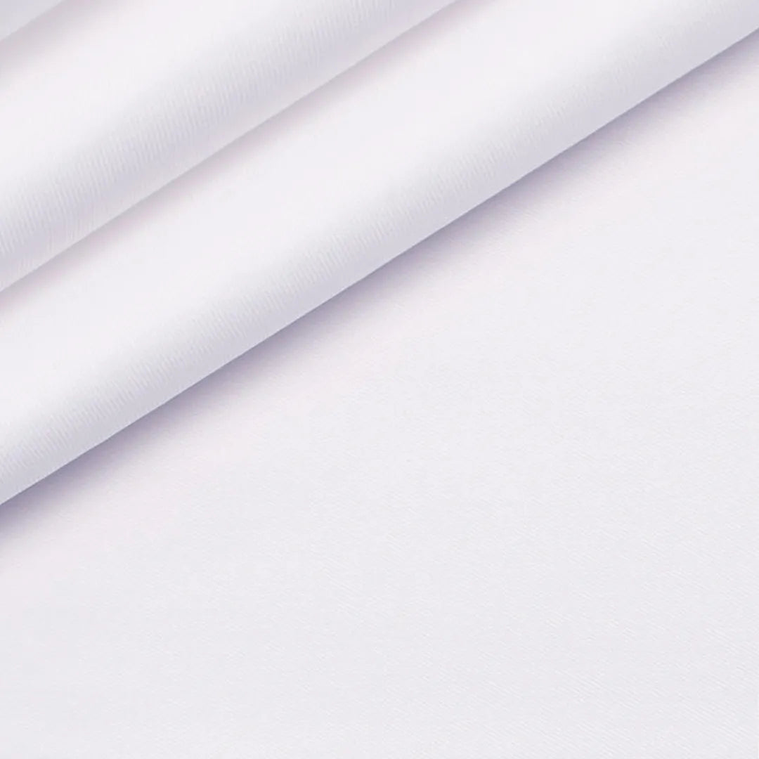 White Giza Twill Dress Shirt fabric for a custom shirt