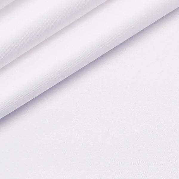 White Giza Twill Dress Shirt fabric for a custom shirt